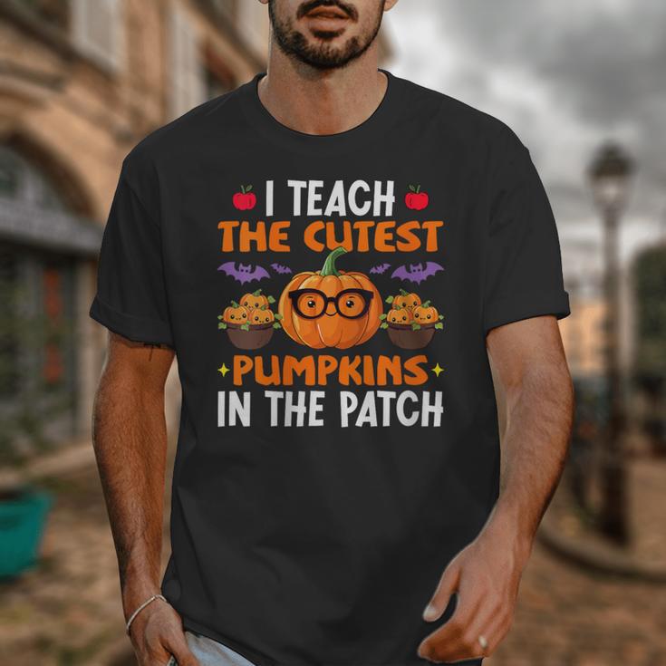 I Teach The Cutest Pumpkins In The Patch Halloween Teacher Unisex T-Shirt, funny design I Teach The Cutest Pumpkins In The Patch Halloween Teacher Unisex T-Shirt, funny design