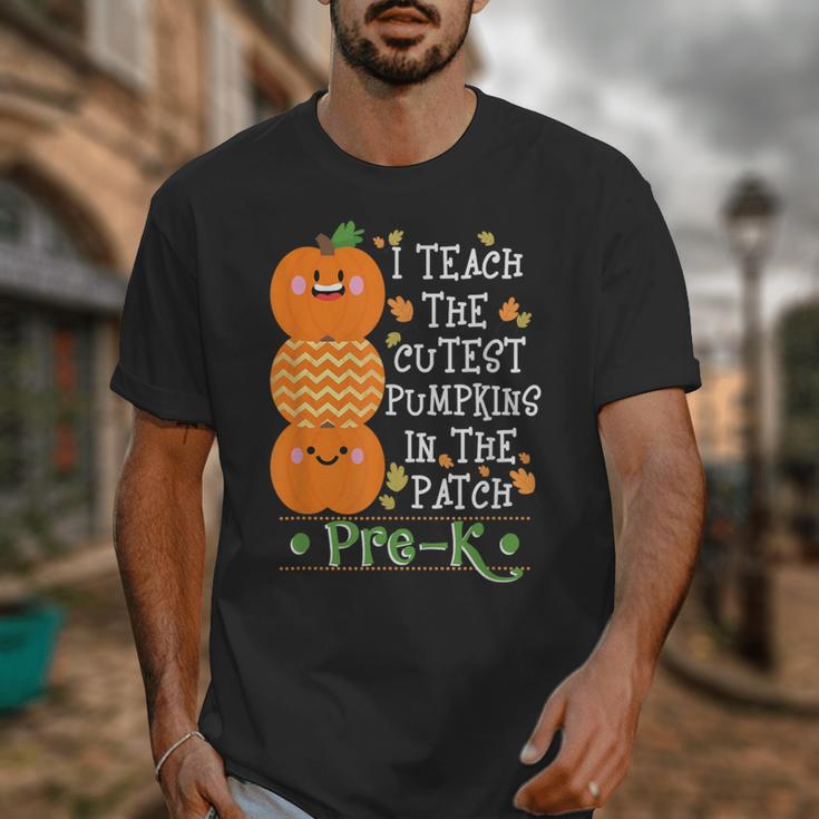 I Teach The Cutest Pumpkins In Patch Pre-K Halloween Teacher Unisex T-Shirt, funny design