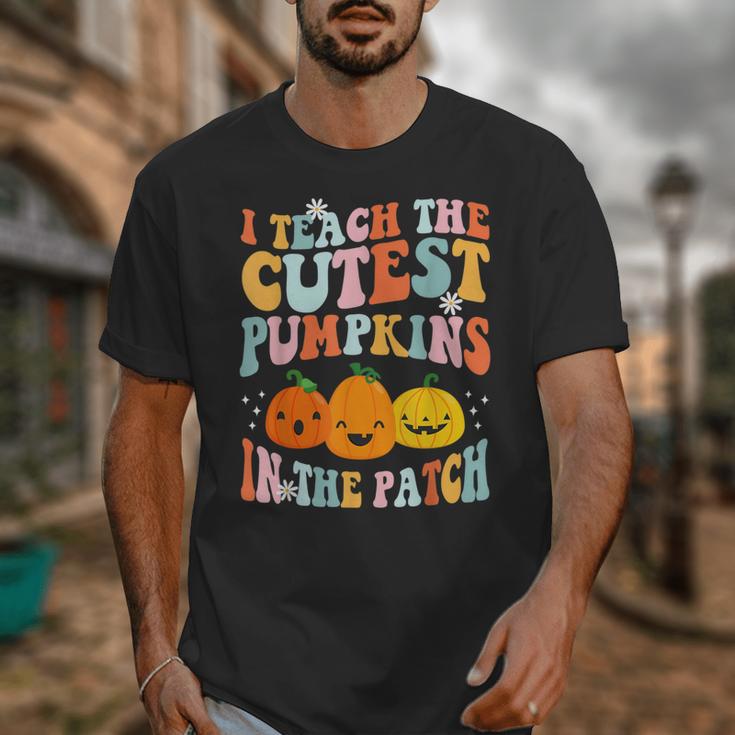 I Teach The Cutest Pumpkins In The Patch Teacher Unisex T-Shirt, funny design