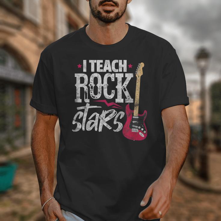 I Teach Rock Stars Music Teacher Guitar Player Unisex T-Shirt, funny design I Teach Rock Stars Music Teacher Guitar Player Unisex T-Shirt, funny design