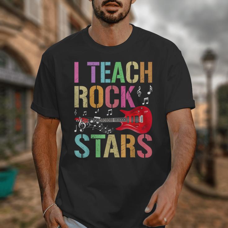 I Teach Rockstars Band Vibes Teacher Rocks My Music Teaching Unisex T-Shirt, funny design
