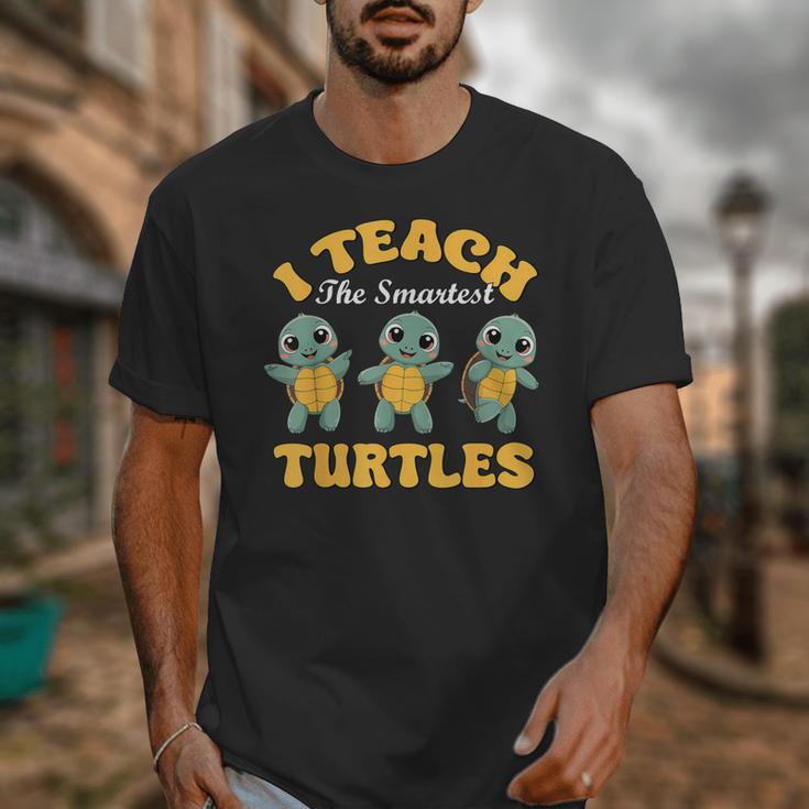 I Teach The Smartest Turtles Thanksgiving Proud Teacher Job Unisex T-Shirt, funny design I Teach The Smartest Turtles Thanksgiving Proud Teacher Job Unisex T-Shirt, funny design