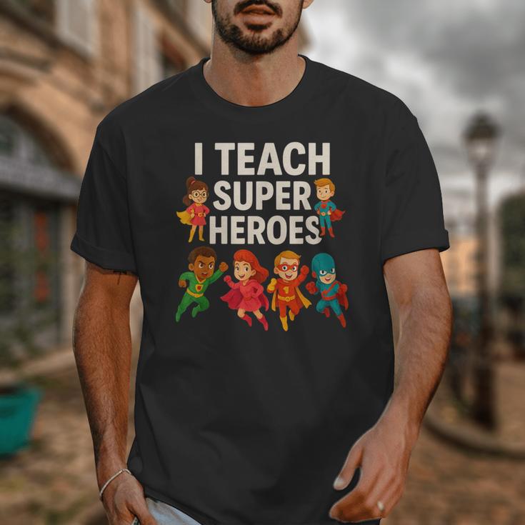 I Teach Super Heroes Teacher Unisex T-Shirt, Super Teacher Gifts, funny design I Teach Super Heroes Teacher Unisex T-Shirt, Super Teacher Gifts, funny design