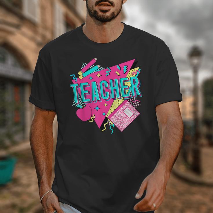 Teacher 90s Retro Colorful Teacher Of The 90s Back To School Unisex T-Shirt, 90s Teacher Gifts, funny design Teacher 90s Retro Colorful Teacher Of The 90s Back To School Unisex T-Shirt, 90s Teacher Gifts, funny design