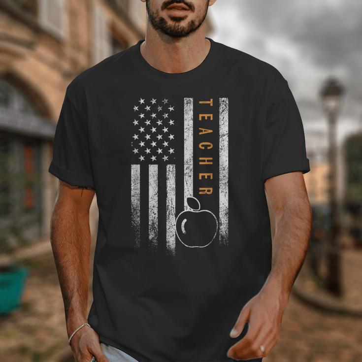 Teacher American Flag Teacher's Day Teaching Unisex T-Shirt, funny design