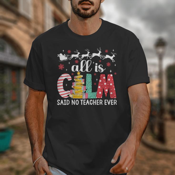 Teacher All Calm Said No Teacher Christmas Pencil Tree Unisex T-Shirt, funny design Teacher All Calm Said No Teacher Christmas Pencil Tree Unisex T-Shirt, funny design