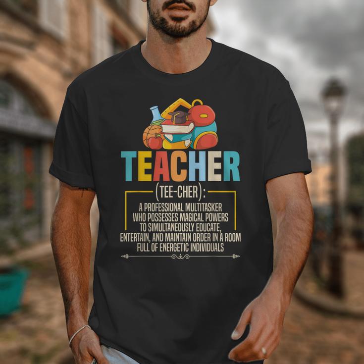Teacher Definition Teaching School Teacher Men Women Unisex T-Shirt, funny design Teacher Definition Teaching School Teacher Men Women Unisex T-Shirt, funny design