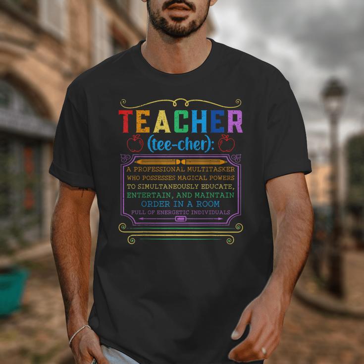 Teacher Definition Teaching School Teacher Unisex T-Shirt, funny design Teacher Definition Teaching School Teacher Unisex T-Shirt, funny design