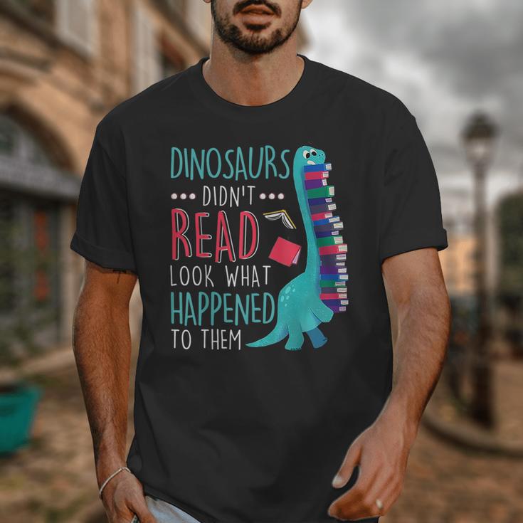Teacher Dinosaurs Didnt Read Look What Happened Book Reading Unisex T-Shirt, funny design Teacher Dinosaurs Didnt Read Look What Happened Book Reading Unisex T-Shirt, funny design