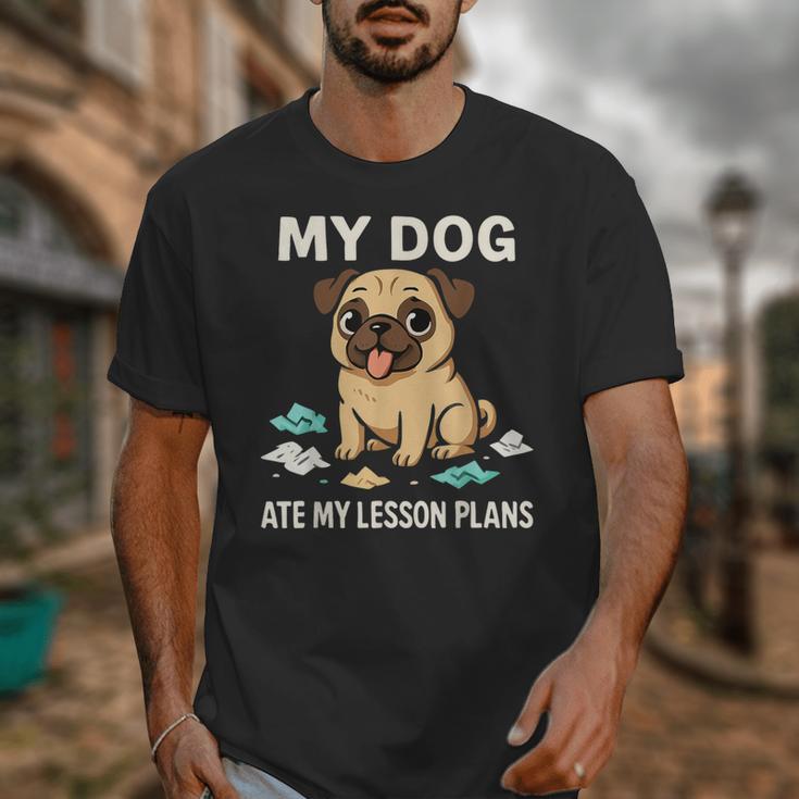Teacher My Dog Ate My Lesson Plans School Staff Unisex T-Shirt, funny design Teacher My Dog Ate My Lesson Plans School Staff Unisex T-Shirt, funny design