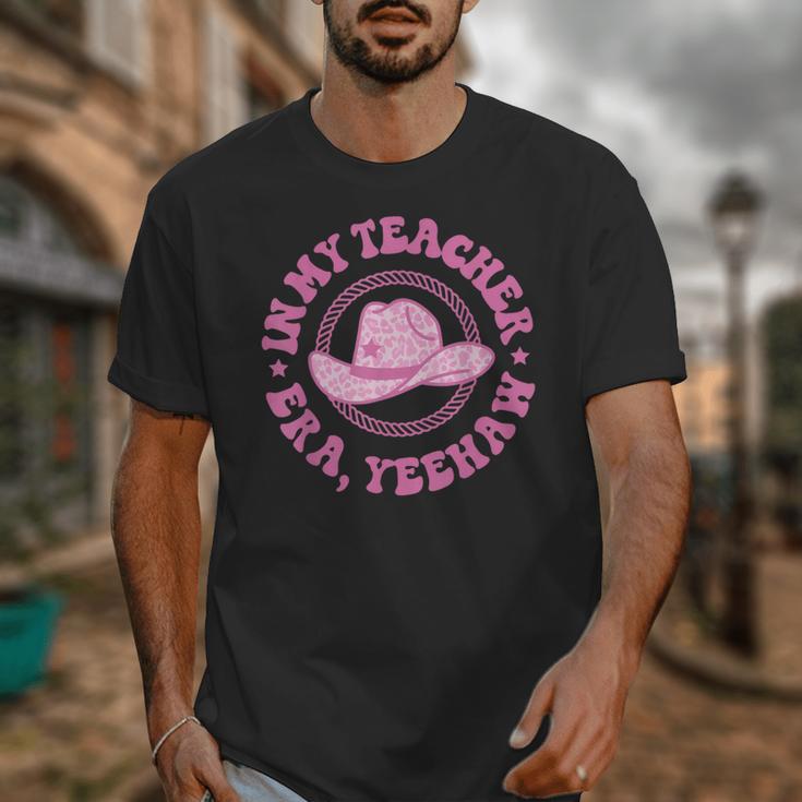 In My Teacher Era Yeehaw Pink Teacher Western Cowgirl Unisex T-Shirt, funny design