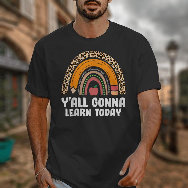 Teacher First Day Of School Y'All Gonna Learn Today Unisex T-Shirt, funny design Teacher First Day Of School Y'All Gonna Learn Today Unisex T-Shirt, funny design