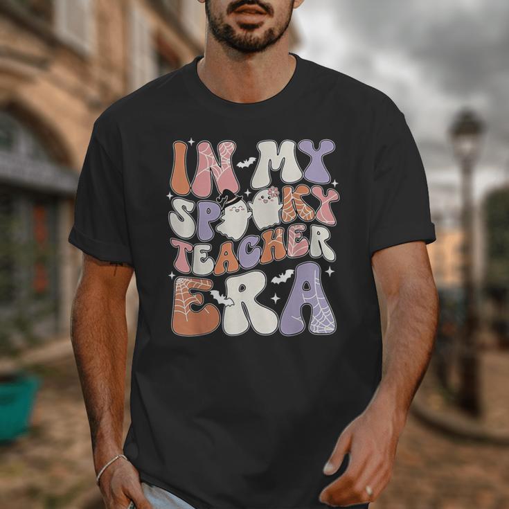 Teacher Halloween In My Spooky Teacher Era Retro Groovy Unisex T-Shirt, Groovy Teacher Gifts, funny design