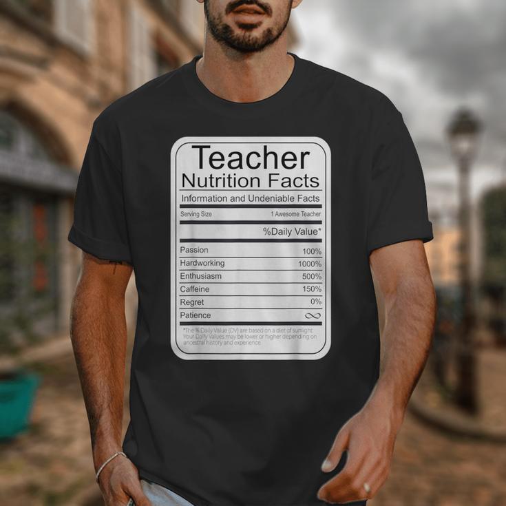 Teacher Nutrition Facts Teachers Nutritional Fact Unisex T-Shirt, funny design Teacher Nutrition Facts Teachers Nutritional Fact Unisex T-Shirt, funny design
