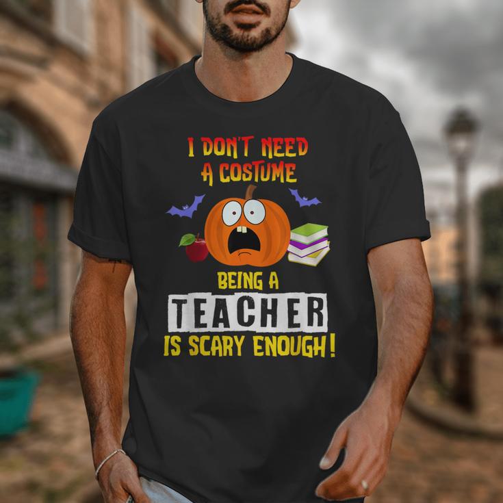 Being a Teacher Is Scary Enough Halloween Unisex T-Shirt, funny design Being a Teacher Is Scary Enough Halloween Unisex T-Shirt, funny design