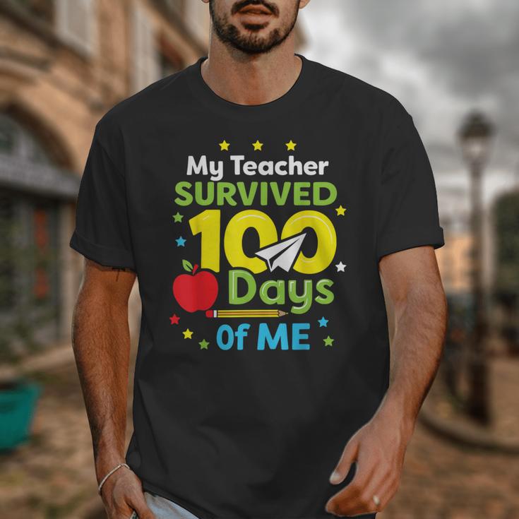 My Teacher Survived 100 Days Of Me Unisex T-Shirt, funny design My Teacher Survived 100 Days Of Me Unisex T-Shirt, funny design
