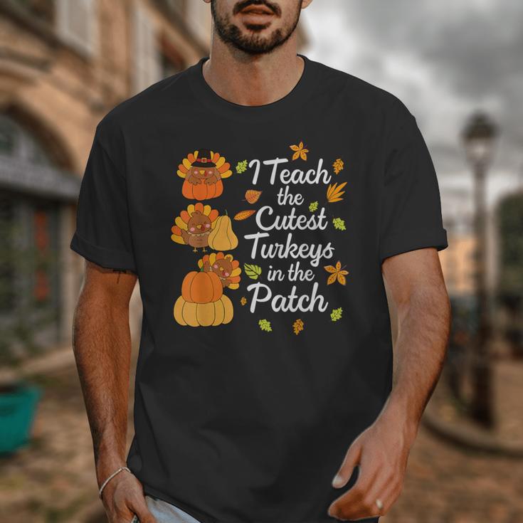 Teacher Thanksgiving I Teach The Cutest Turkeys In The Patch Unisex T-Shirt, funny design Teacher Thanksgiving I Teach The Cutest Turkeys In The Patch Unisex T-Shirt, funny design