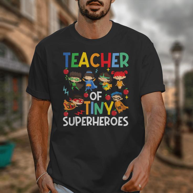 Teacher Of Tiny Superheroes Teach 100th Day Of School Men Women Girls Kids Unisex T-Shirt, funny design