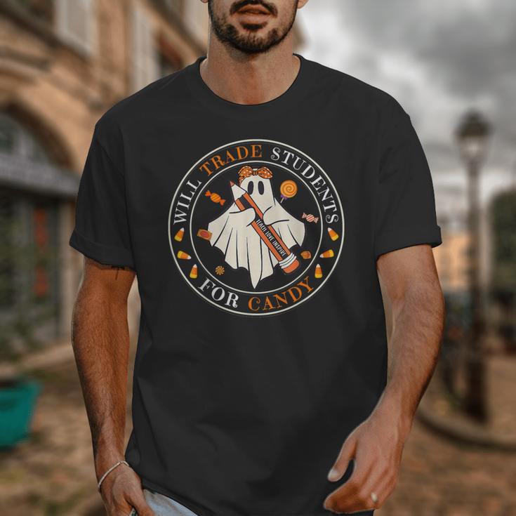 Teacher Will Trade Students For Candy Easy Halloween Costume Unisex T-Shirt, funny design