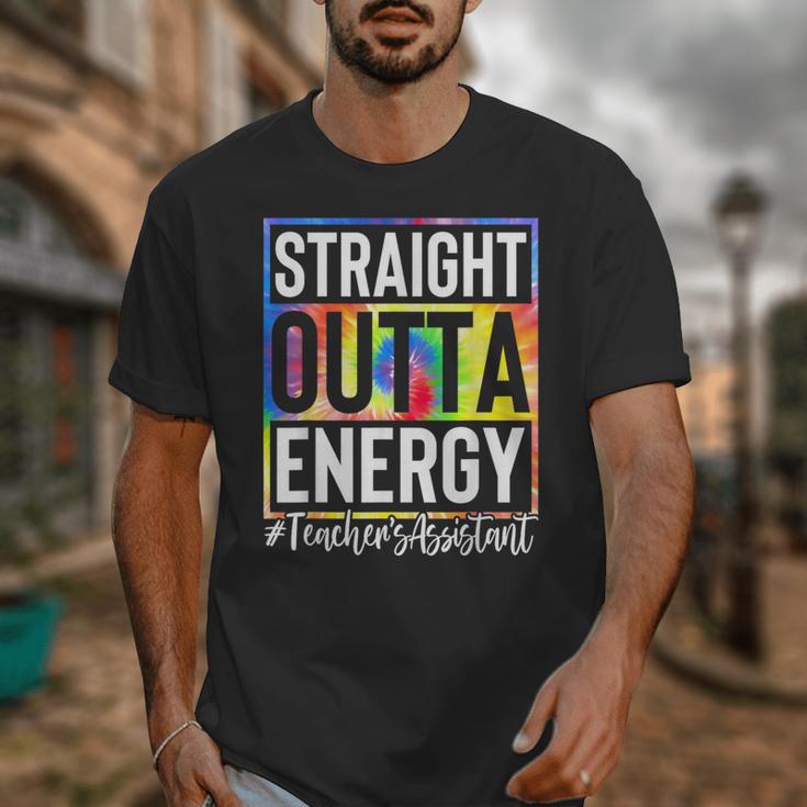 Teacher's Assistant Straight Outta Energy Teaching Tie Dye For Men Women Unisex T-Shirt, funny design Teacher's Assistant Straight Outta Energy Teaching Tie Dye For Men Women Unisex T-Shirt, funny design