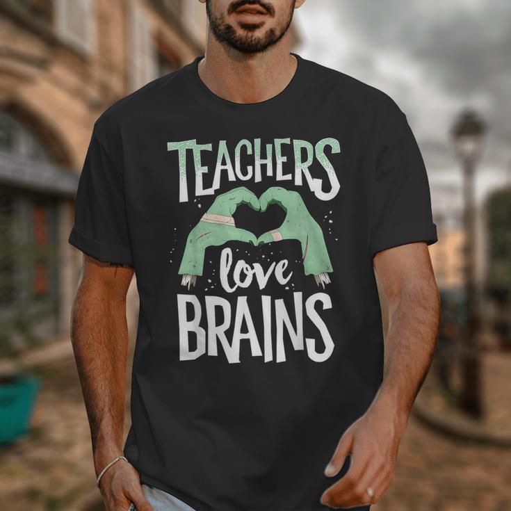 Teachers Love Brains Halloween Costume Trick Treat Zombie Unisex T-Shirt, funny design Teachers Love Brains Halloween Costume Trick Treat Zombie Unisex T-Shirt, funny design