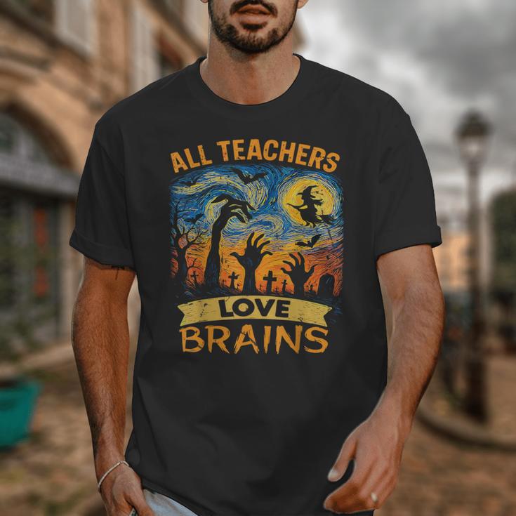 All Teachers Love Brains Shirt Teacher Halloween Tee Unisex T-Shirt, funny design All Teachers Love Brains Shirt Teacher Halloween Tee Unisex T-Shirt, funny design