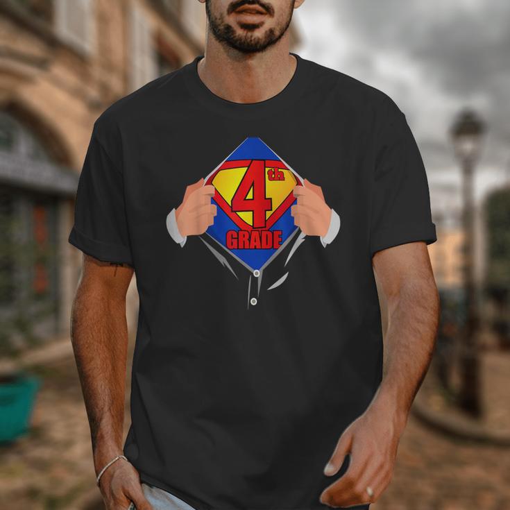 Teachers Are Superheroes 4th Grade Super Teacher Staff Men Women Unisex T-Shirt, Super Teacher Gifts, 4th Grade Teacher Gifts, funny design