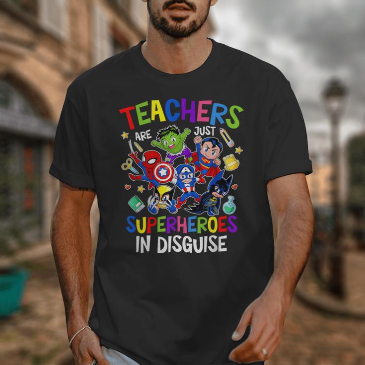 Teachers Are Superheroes Back To School Unisex T-Shirt, funny design