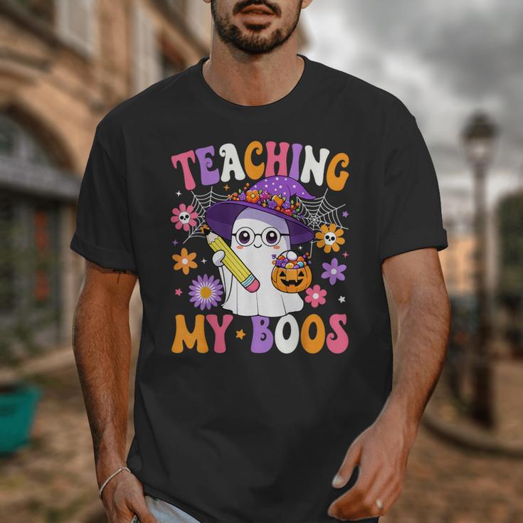 Teaching My Boos Teacher Ghost Teach Halloween Teacher Unisex T-Shirt, funny design Teaching My Boos Teacher Ghost Teach Halloween Teacher Unisex T-Shirt, funny design