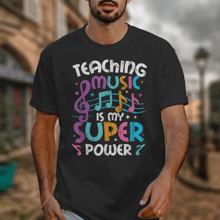 Teaching Music Is My Superpower Music Teacher For Men Women Kids Unisex T-Shirt, funny design