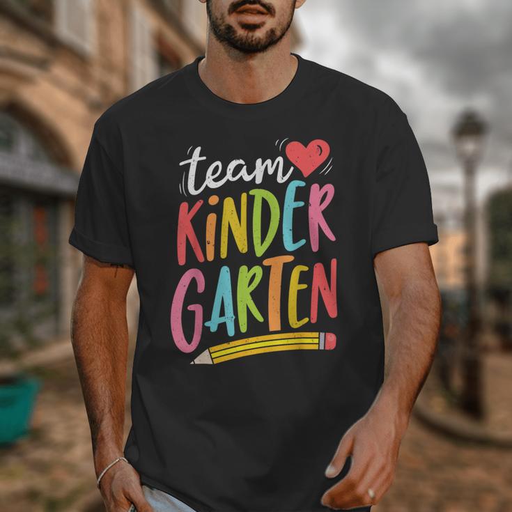 Team Kindergarten Teacher Student Back To School Unisex T-Shirt, funny design