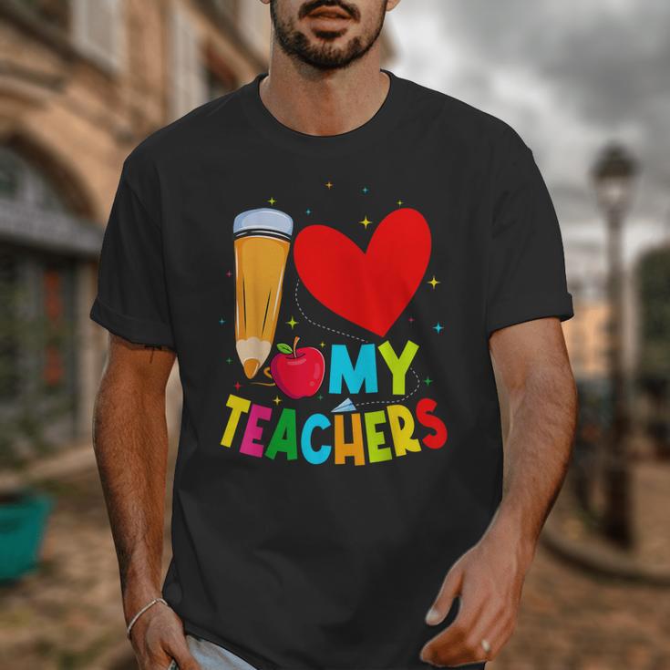 Teens Graduation I Heart My Teachers I Love My Teachers Unisex T-Shirt, funny design