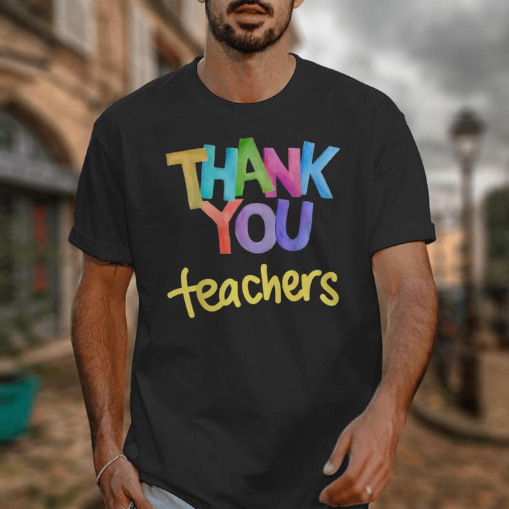 Thank You Teacher Appreciation Graduation Men Women Girls Kids Unisex T-Shirt, funny design