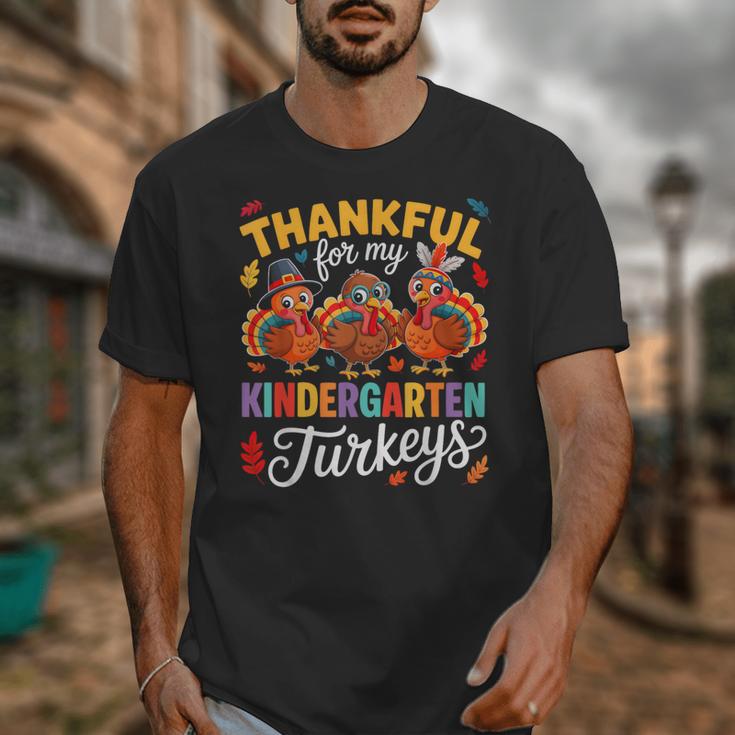 Thankful For My Kindergarten Turkeys Thanksgiving Teacher Unisex T-Shirt, funny design Thankful For My Kindergarten Turkeys Thanksgiving Teacher Unisex T-Shirt, funny design