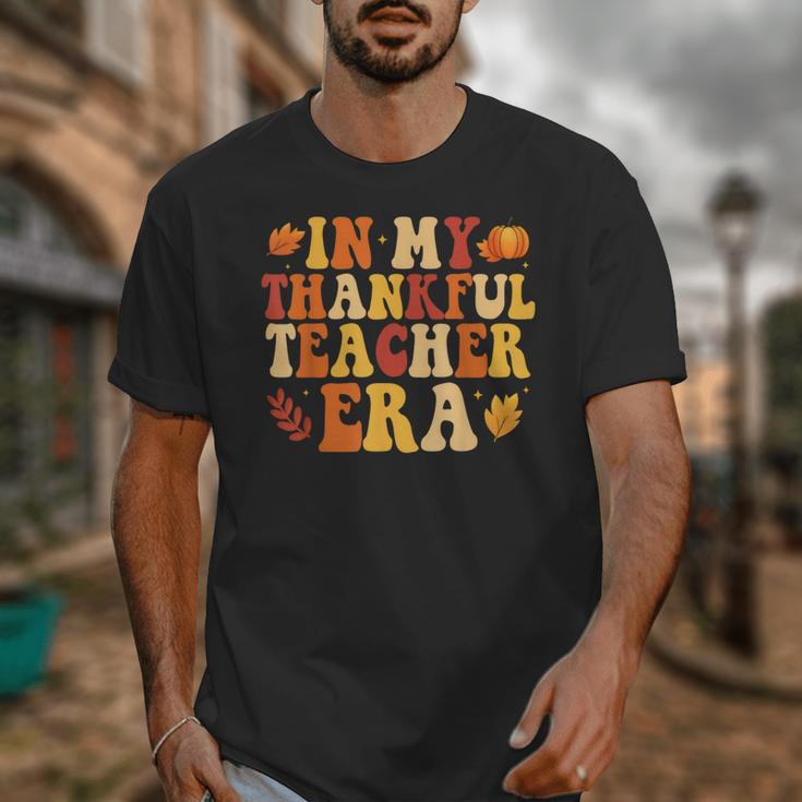 In My Thankful Teacher Era Autumn Thanksgiving Fall Season Unisex T-Shirt, funny design In My Thankful Teacher Era Autumn Thanksgiving Fall Season Unisex T-Shirt, funny design