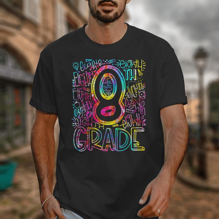 Tie Dye 8th Grade Typography Team Eighth Grade Teacher Unisex T-Shirt, funny design Tie Dye 8th Grade Typography Team Eighth Grade Teacher Unisex T-Shirt, funny design