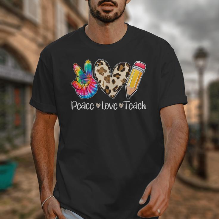 Tie Dye Hippie Peace Love Teach Teacher Appreciation Unisex T-Shirt, funny design Tie Dye Hippie Peace Love Teach Teacher Appreciation Unisex T-Shirt, funny design