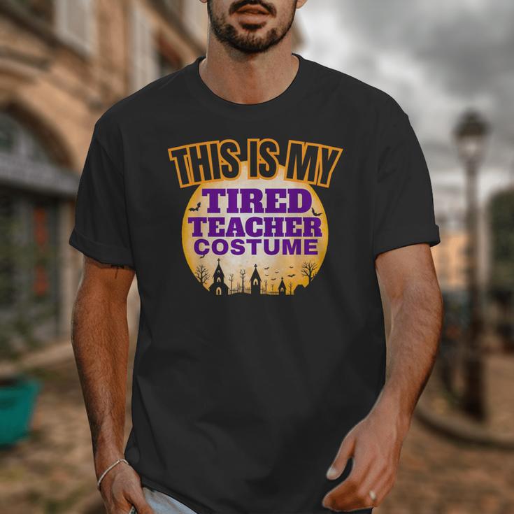 This Is My Tired Teacher Costume Halloween Teachers Unisex T-Shirt, funny design