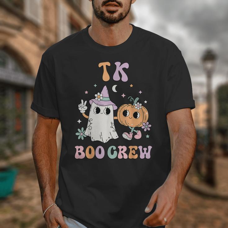 TK Boo Crew Retro Groovy Halloween Floral Ghost TK Teacher Men Women Kids Unisex T-Shirt, Groovy Teacher Gifts, funny design TK Boo Crew Retro Groovy Halloween Floral Ghost TK Teacher Men Women Kids Unisex T-Shirt, Groovy Teacher Gifts, funny design