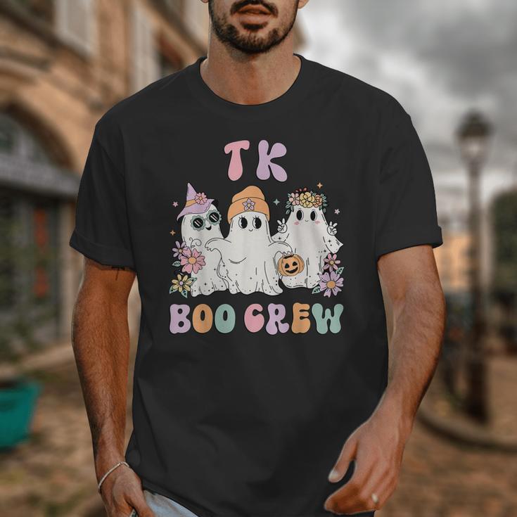 TK Boo Crew Retro Groovy Halloween Floral Ghost TK Teacher Unisex T-Shirt, Groovy Teacher Gifts, funny design TK Boo Crew Retro Groovy Halloween Floral Ghost TK Teacher Unisex T-Shirt, Groovy Teacher Gifts, funny design