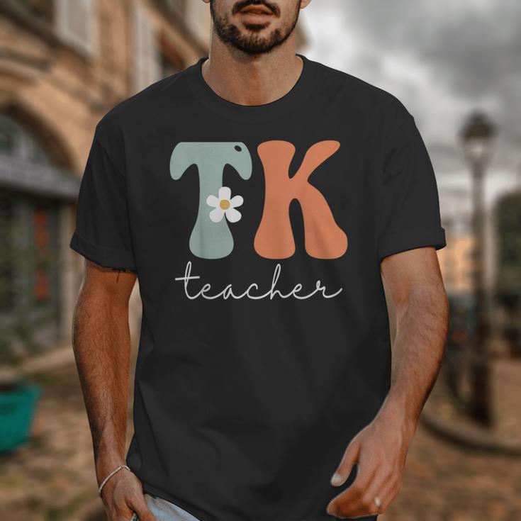 TK Teacher Retro Groovy Vintage Happy First Day Of School Unisex T-Shirt, Groovy Teacher Gifts, funny design