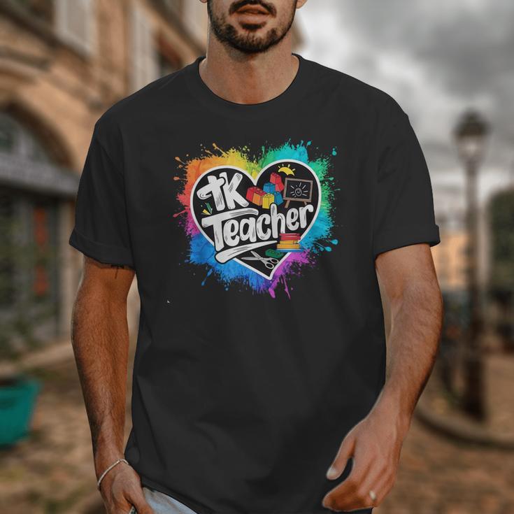TK Teacher Transitional Kindergarten Heart Back To School Unisex T-Shirt, funny design