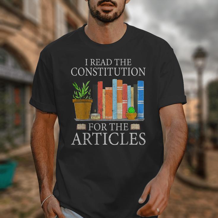 History Teacher I Read The Constitution For The Articles For Men Women Unisex T-Shirt, History Teacher Gifts, funny design