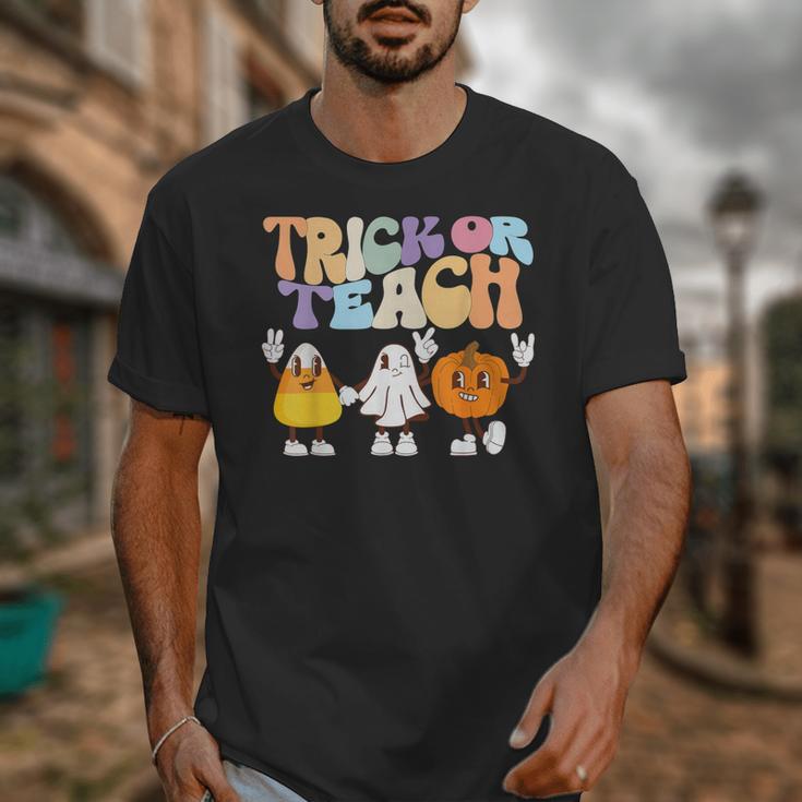 Trick Or Teach Cute Halloween Teacher Unisex T-Shirt, funny design
