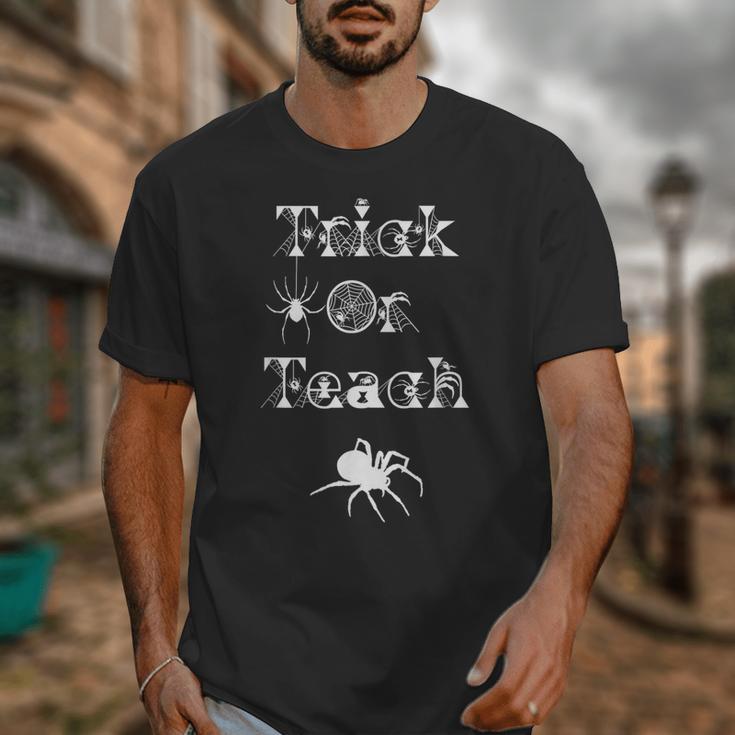 Trick Or Teach Halloween Teacher Shirt Teaching Spider Tee For Men Women Kids Unisex T-Shirt, funny design
