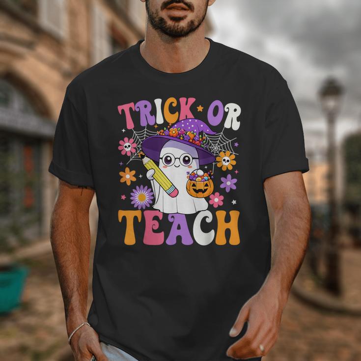 Trick Or Teach Teacher Ghost Teaching Fun Halloween Teacher Unisex T-Shirt, funny design Trick Or Teach Teacher Ghost Teaching Fun Halloween Teacher Unisex T-Shirt, funny design