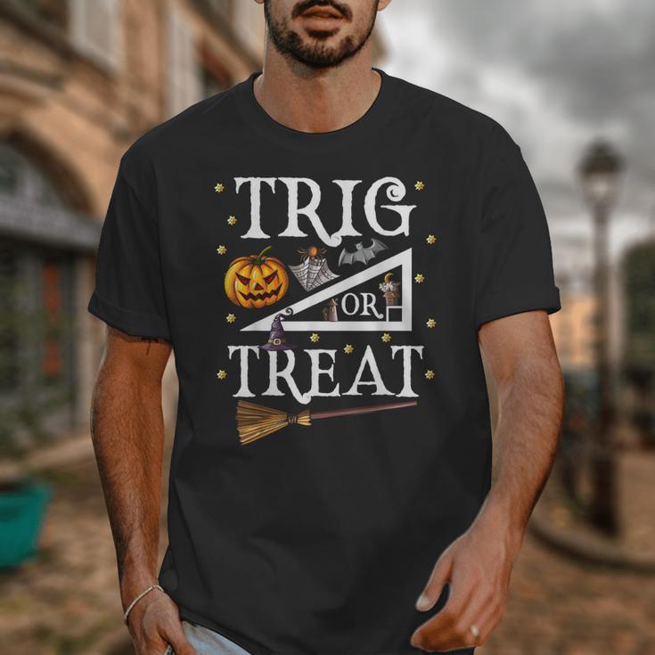 Trig Or Treat Shirt Halloween Math Teacher School College Men Women Kids Unisex T-Shirt, funny design