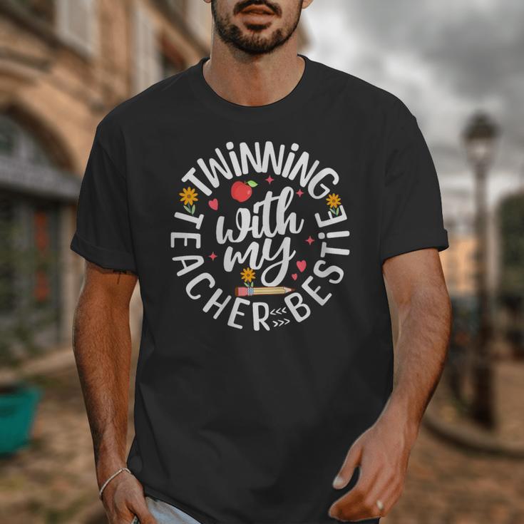 Twin Day For Spirit Week Teacher Bestie Matching Unisex T-Shirt, funny design