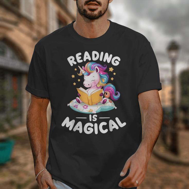 Unicorn Teacher Reading Is Magical Book Unisex T-Shirt, funny design