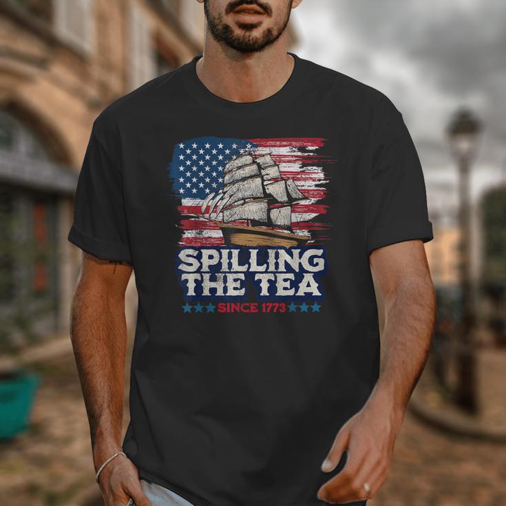 US History Teacher Boston Spilling The Tea Since 1773 Unisex T-Shirt, History Teacher Gifts, funny design